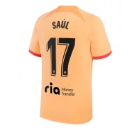 Fotbalové Dres Atletico Madrid Saul Niguez #17 Alternativní 2022-23 Krátký Rukáv